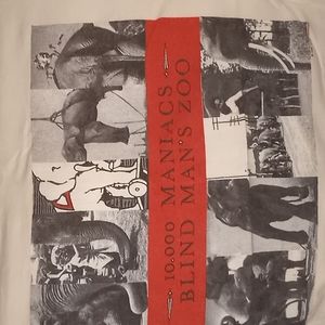 10000 Maniacs,Large,Vintage White, concert tee